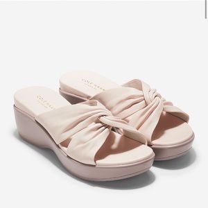 Cole Haan Aubrey knotted leather slide sandals